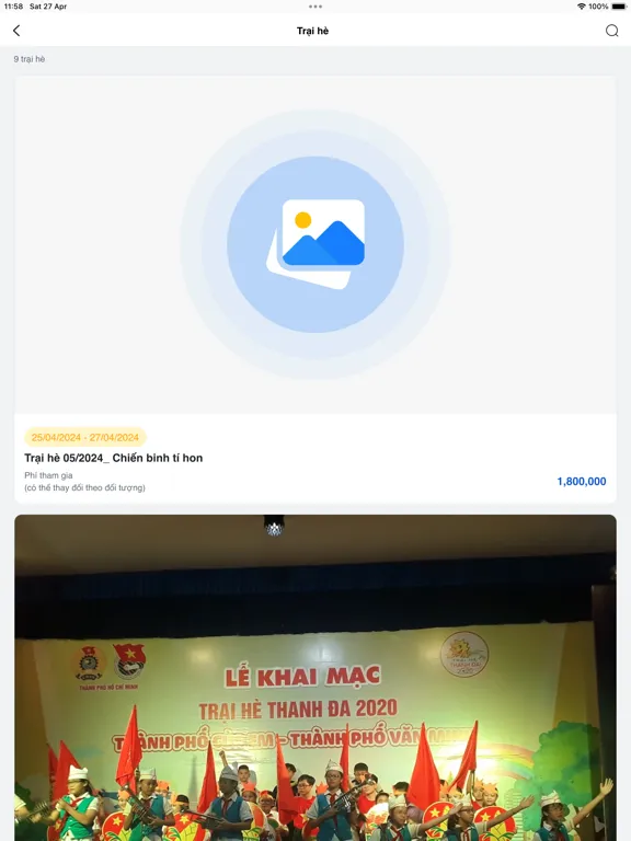 Captures d'écran de Trại hè Thanh Đa iPad 