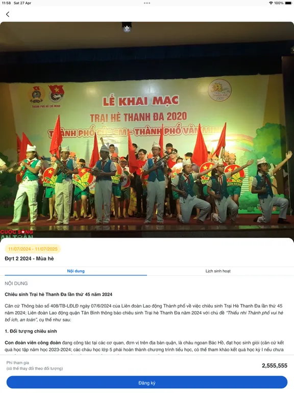 Captures d'écran de Trại hè Thanh Đa iPad 