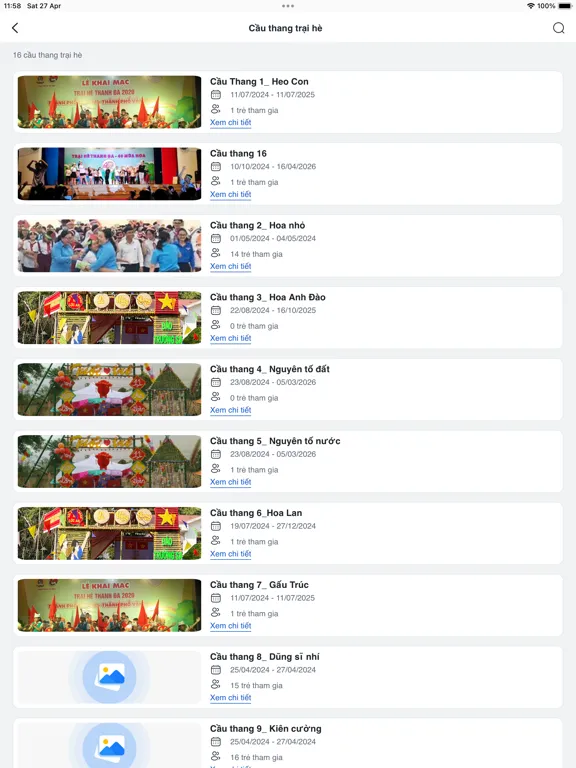 Captures d'écran de Trại hè Thanh Đa iPad 