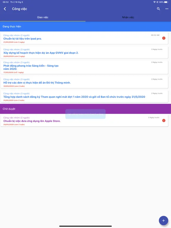 تصاویر Giao Viec iPad 