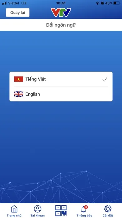 Tangkapan skrin VTV Ký Số