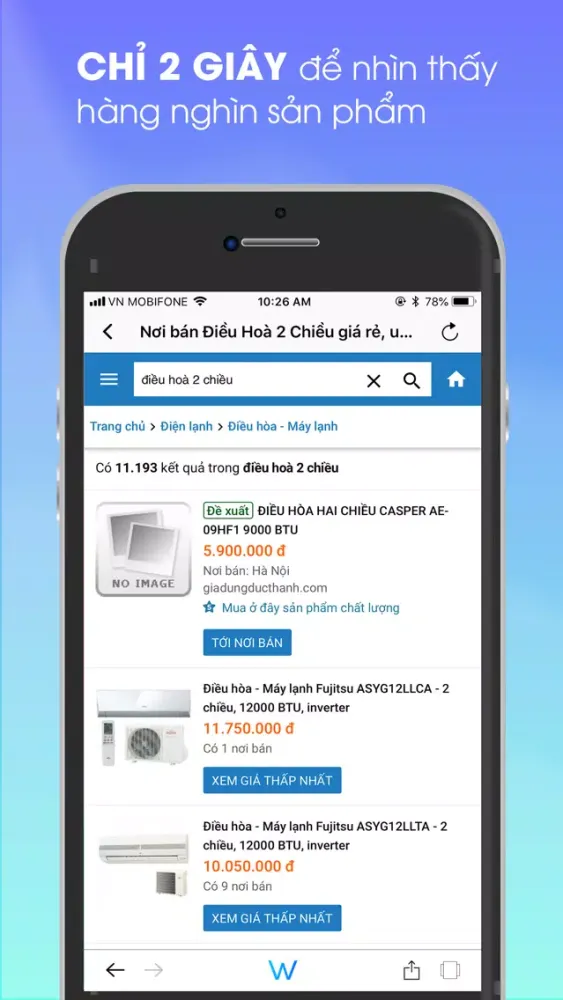 Captures d'écran de So Sánh Mua Rẻ