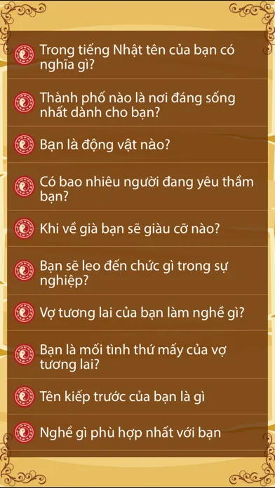 Capturas de tela do Boi ten - Boi tinh yeu - Bói tên - Bói tình yêu