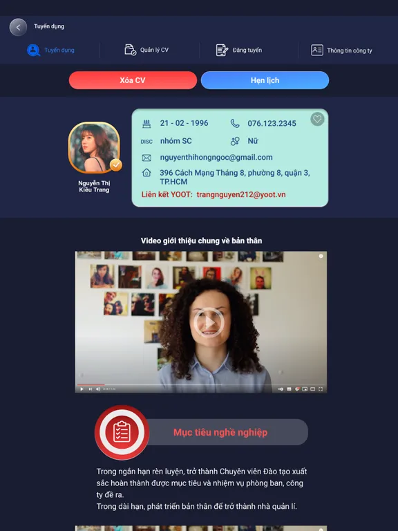 Capturas de pantalla de YOOT - Nhà tuyển dụng iPad 
