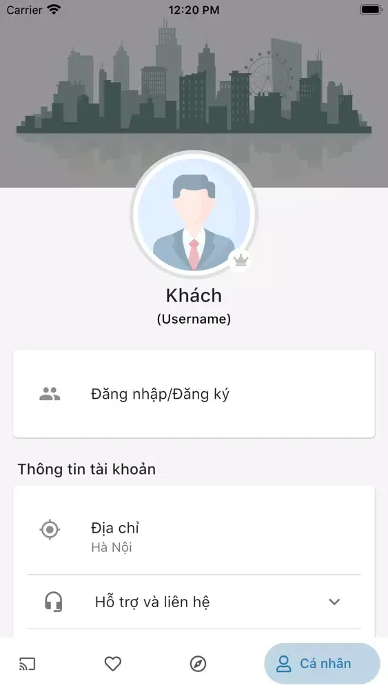 Tangkapan skrin YP Những trang vàng VN