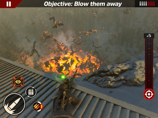 SNIPER ZOMBIE 3D GAME iPad 應用截圖