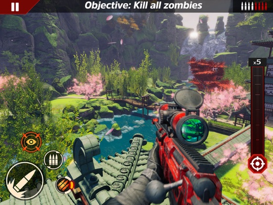 SNIPER ZOMBIE 3D GAME iPad 應用截圖