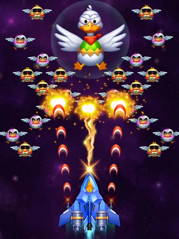 Tangkapan skrin Chicken Attack: Galaxy Shooter iPad 