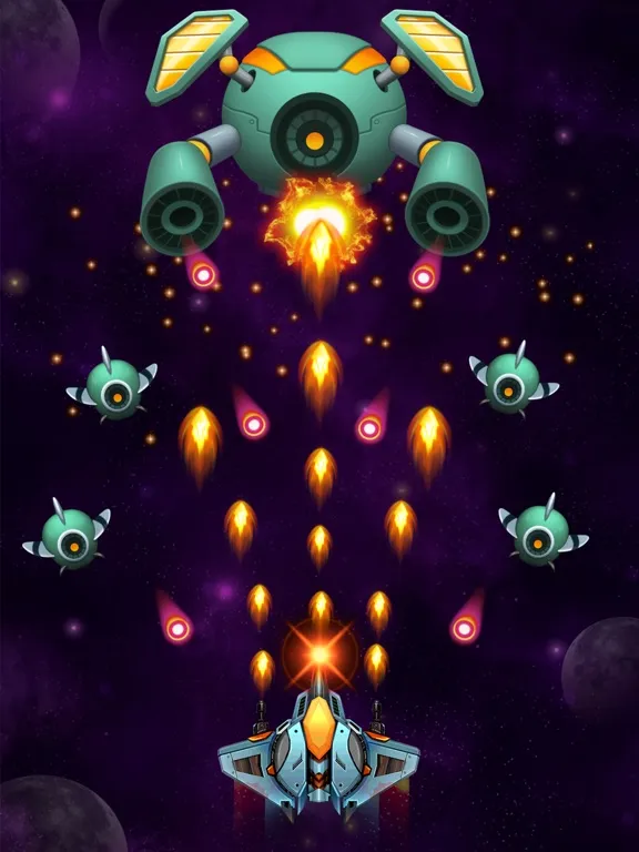 Tangkapan skrin Chicken Attack: Galaxy Shooter iPad 