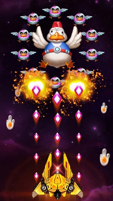 Tangkapan skrin Chicken Attack: Galaxy Shooter