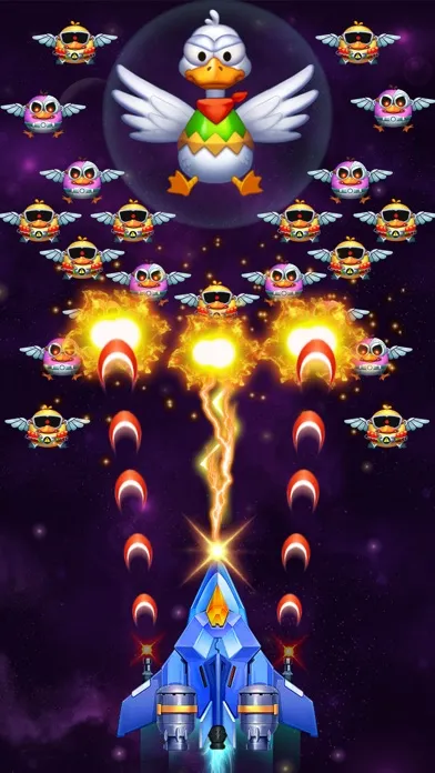 Tangkapan skrin Chicken Attack: Galaxy Shooter