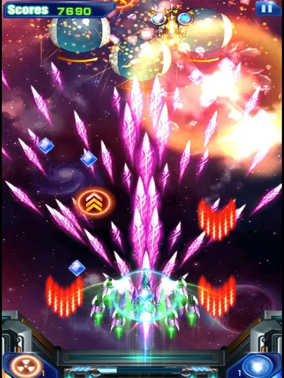 Galaxy Shooter - Fury Raiden iPad 应用截图
