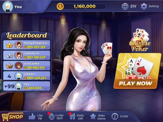 Capturas de tela do Chinese Poker Super iPad 