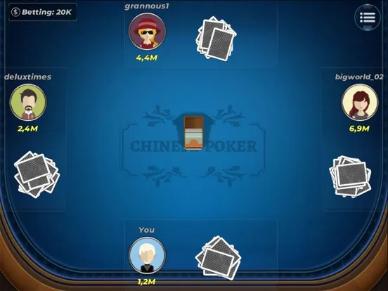 Capturas de tela do Chinese Poker Super iPad 