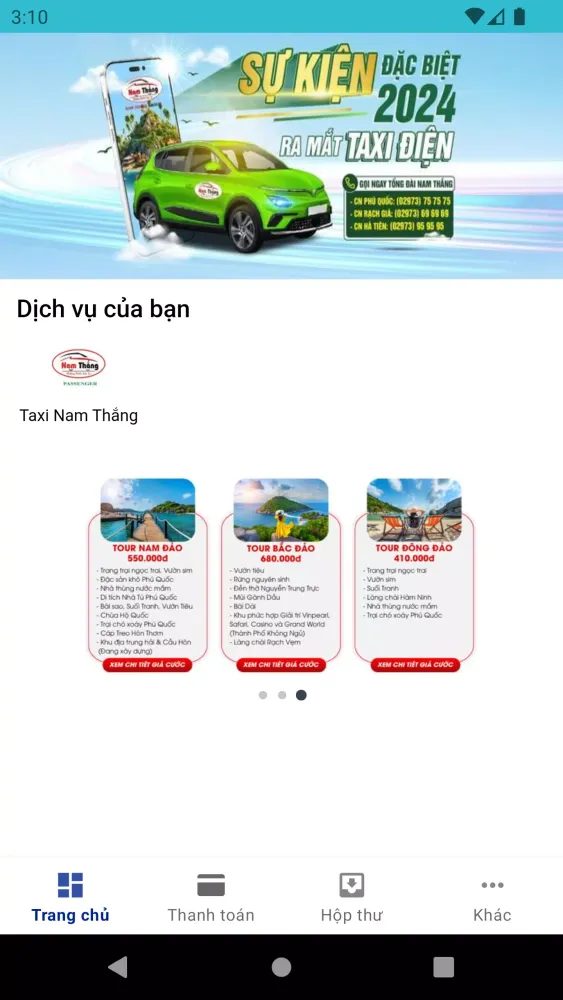 Taxi Nam Thắng Ekran Görüntüleri