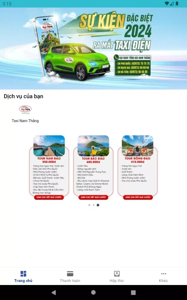 Taxi Nam Thắng Ekran Görüntüleri