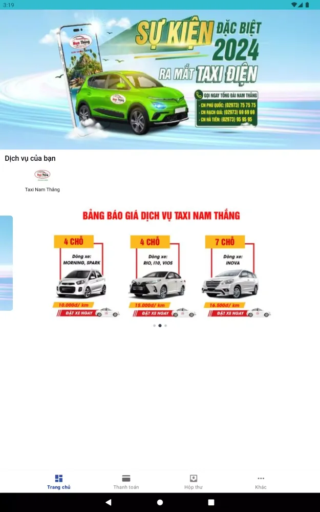 Taxi Nam Thắng Ekran Görüntüleri
