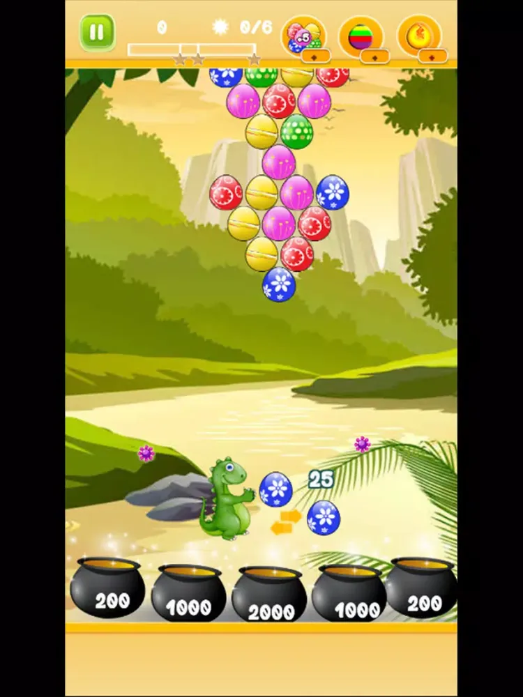 Dinosaur Shooter: Bubble Eggs Jungle Free Game - Totally Addictive! iPad  Screenshots