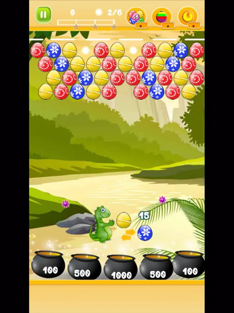 Dinosaur Shooter: Bubble Eggs Jungle Free Game - Totally Addictive! iPad  Screenshots