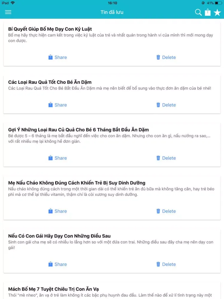 Screenshot di Nuôi dạy con iPad 