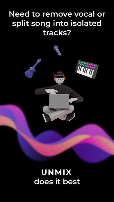 unMix: AI Music separator Screenshots