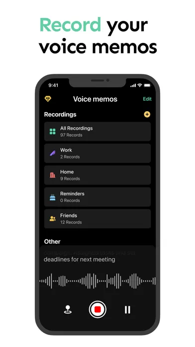 Voice Memos: AI Audio Recorder Screenshots