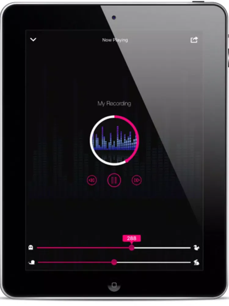 Capturas de tela do Voice Pitch and Tempo Changer - Adjust Speed & Tempo of Audio Recordings iPad 