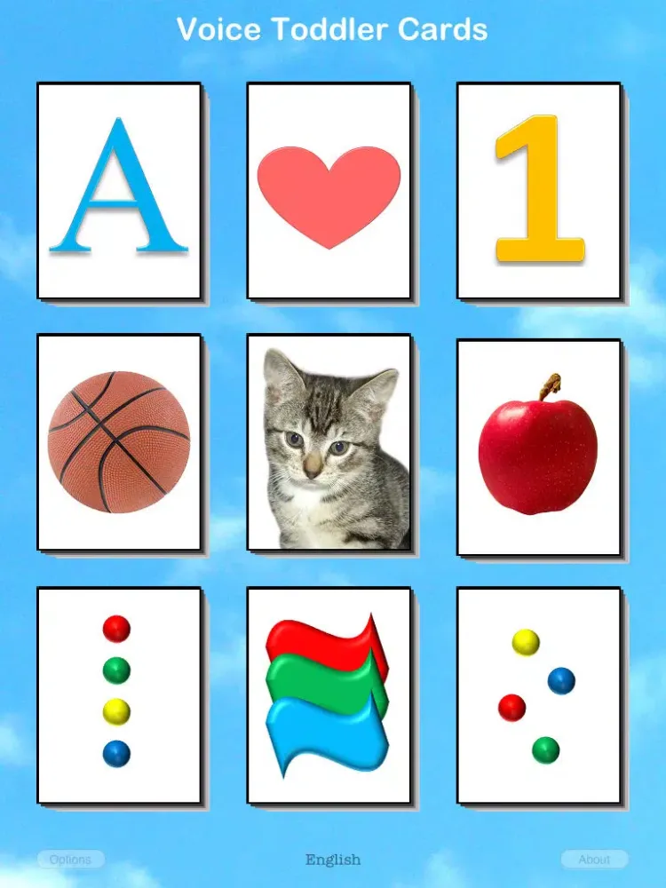 Voice Toddler Cards - the talking flashcards iPad  স্ক্রিনশট