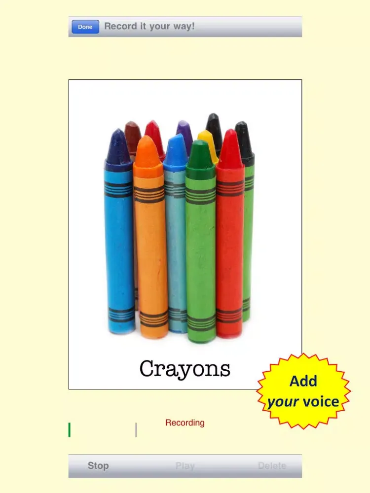 Voice Toddler Cards - the talking flashcards iPad  স্ক্রিনশট