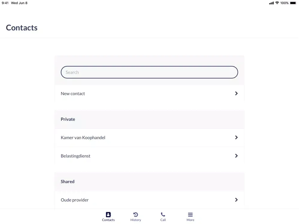 Voiply iPad 应用截图