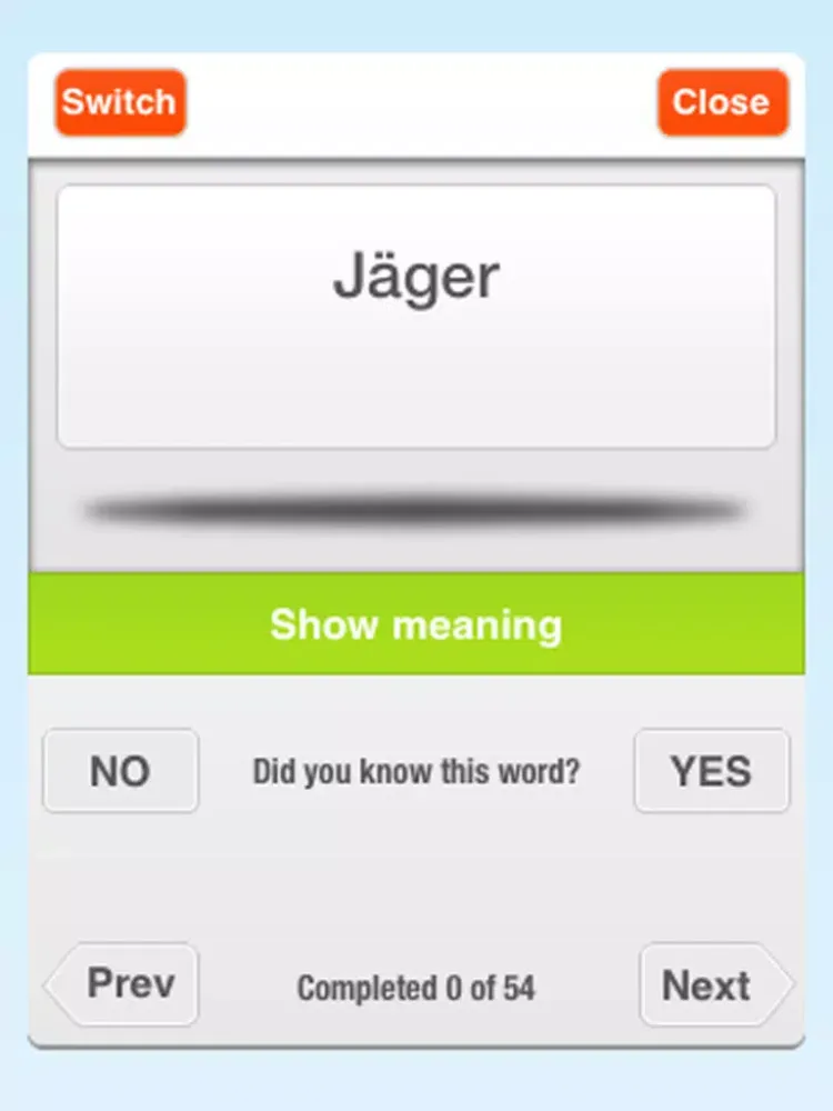 Captures d'écran de English-German Vocabulary Trainer for Beginners: Animals, School, Sports, Food, Professions and more iPad 