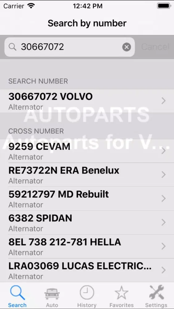 Autoparts for Volvo cars应用截图