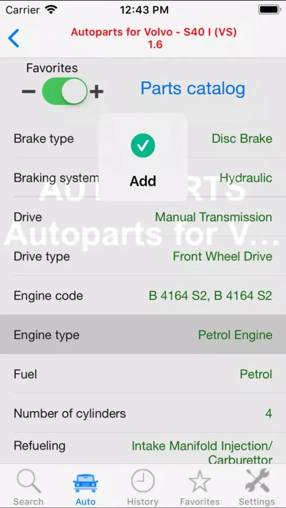 Autoparts for Volvo cars应用截图