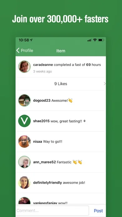 Tangkapan skrin Vora - Fasting Tracker