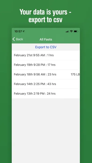 Tangkapan skrin Vora - Fasting Tracker