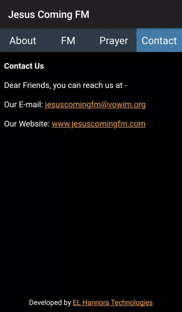 Jesus Coming FM Screenshots