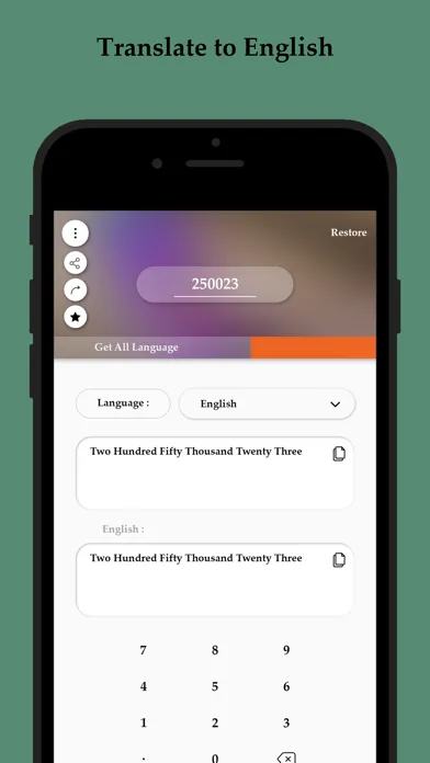 Captures d'écran de Number to words - converter