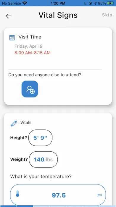 Скриншоты VPExam Telehealth App