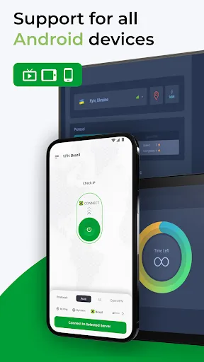 Captures d'écran de VPN Brazil - get Brazilian IP