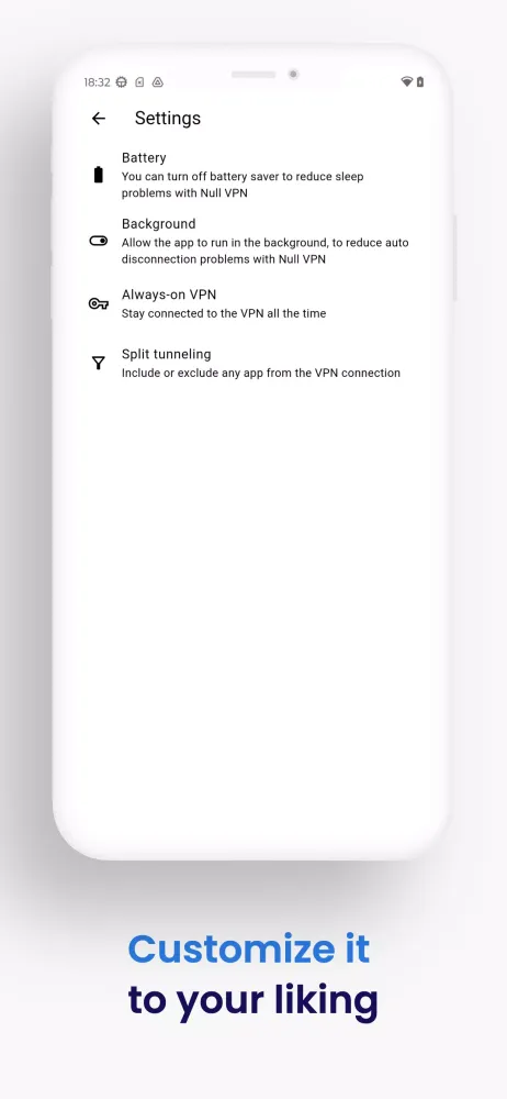 Null VPN Screenshots