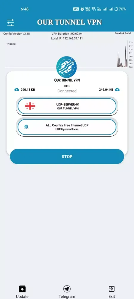 Ảnh chụp màn hình của OUR TUNNEL VPN