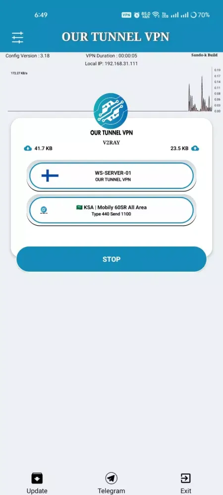 Ảnh chụp màn hình của OUR TUNNEL VPN