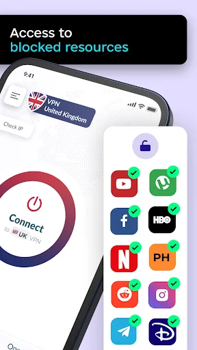VPN UK - fast VPN in UK Screenshots