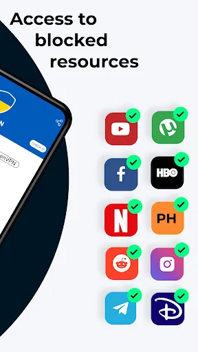 VPN Ukraine - Get Ukrainian IP سکرین شاٹس
