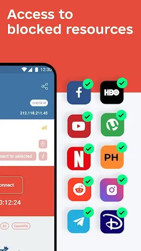 Capturas de pantalla de USA VPN - Get USA IP