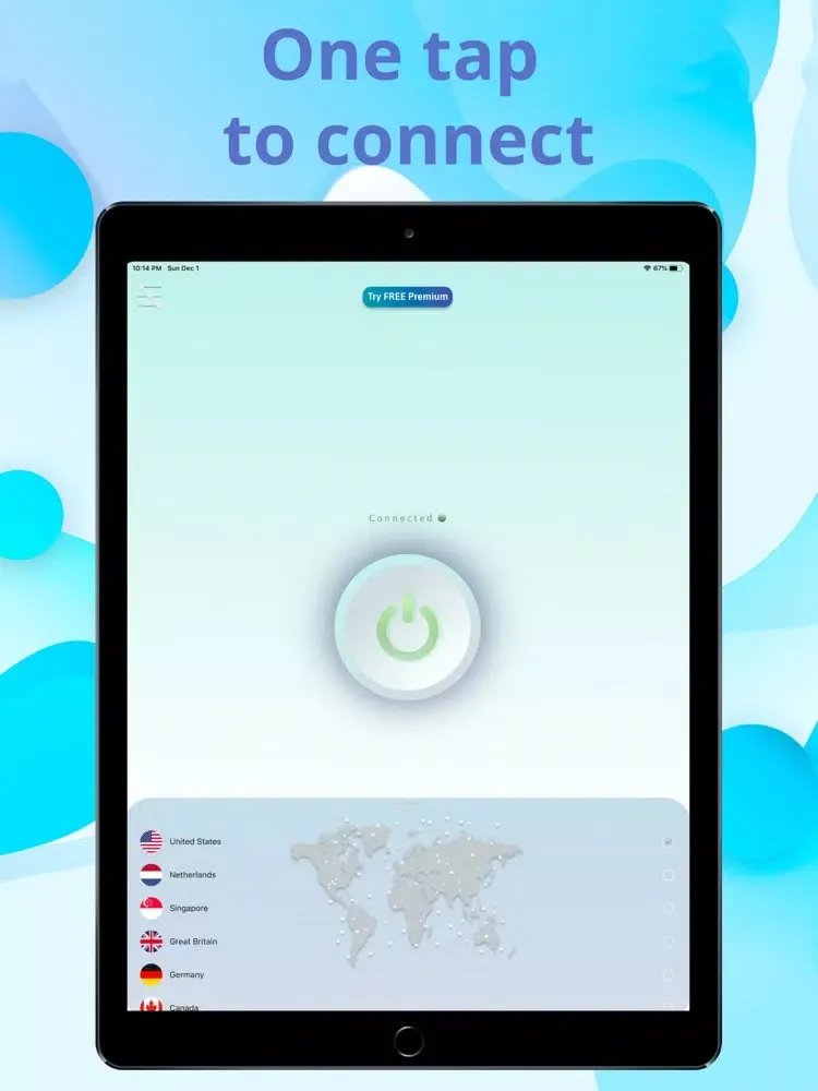 ภาพหน้าจอของ VpnProtect: Best WiFi Security iPad 