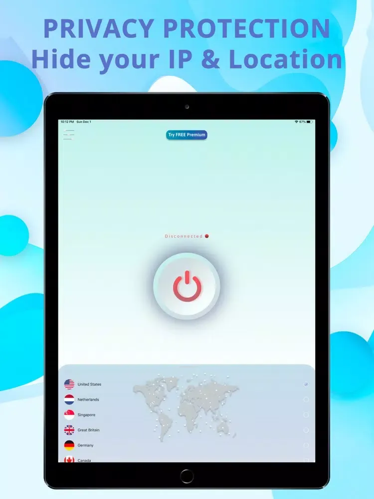 ภาพหน้าจอของ VpnProtect: Best WiFi Security iPad 