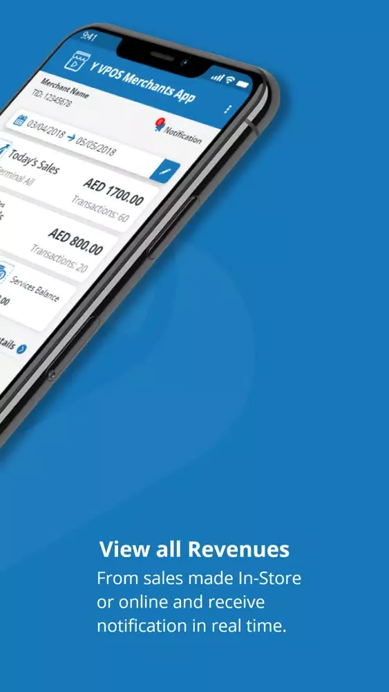 Captures d'écran de Y VPOS Merchants App
