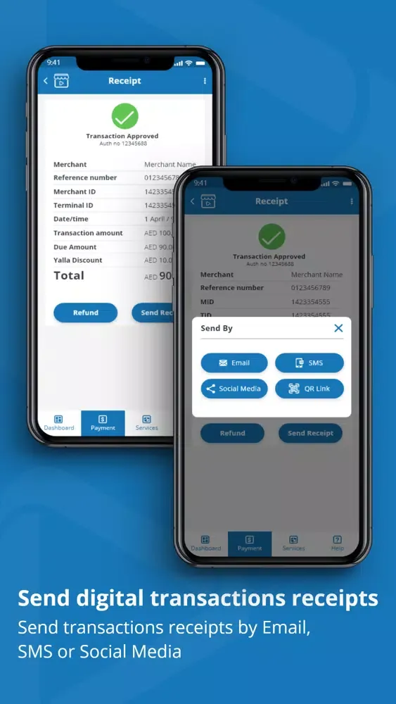 Captures d'écran de Y VPOS Merchants App
