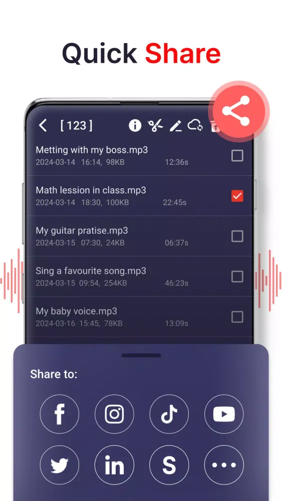 voice recorder سکرین شاٹس